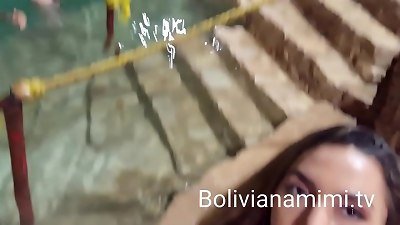 A journey to the cenote: The guide took me to a secluded place and you allowed him to go further. Full video on bolivianamimi.tv