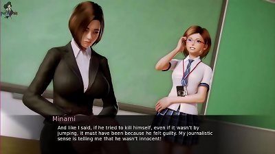 Uncensored walkthrough of Waifu Academy's erotic gameplay in episode 4