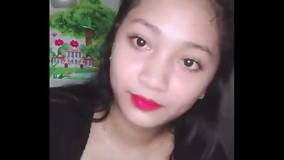 Beautiful Khmer woman with large breasts in a steamy video