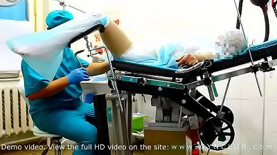 Orgasm on gynecology tabouret