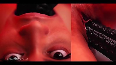Canela Skin's intense anal and oral scene with a big black toy