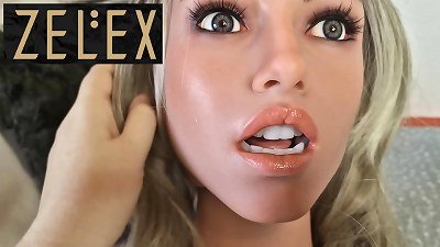 An Italian woman in her prime introduces a sex doll called ZELEX for a threesome role play game.