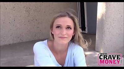 Emma Hix, a thin homeless teen, engages in oral and sexual activities for financial compensation