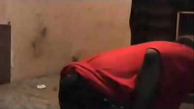 Drug addict distressed in a drug den