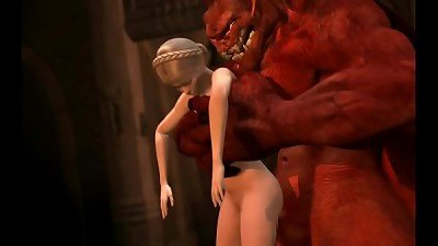 Miranda Fut on a wild ride with Hulk Demon in the arena of passion.