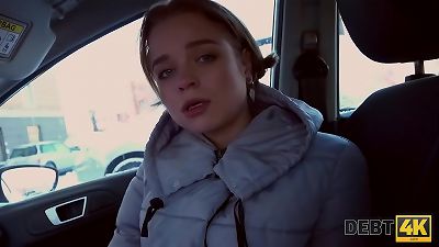 A pretty girl repays her debt for breast enhancement surgery with sexual favors