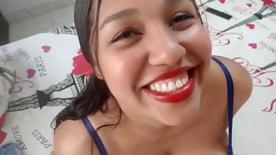 My wife's friend is a young brunette who moans hot and gives herself pleasure