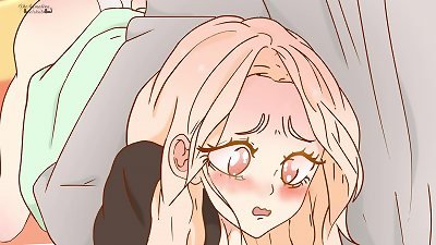 A cartoon parody of a revenge hentai where a man accidentally penetrates his sisterâ€™s vagina while spanking her.