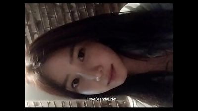 Beautiful Korean woman's home movie with her lover