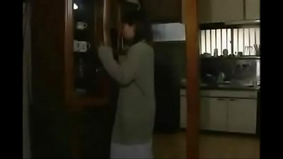 Japanese brunette gets married and has sex with her husband